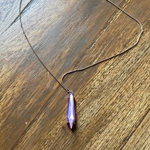 Kendra Scott rose gold dagger necklace